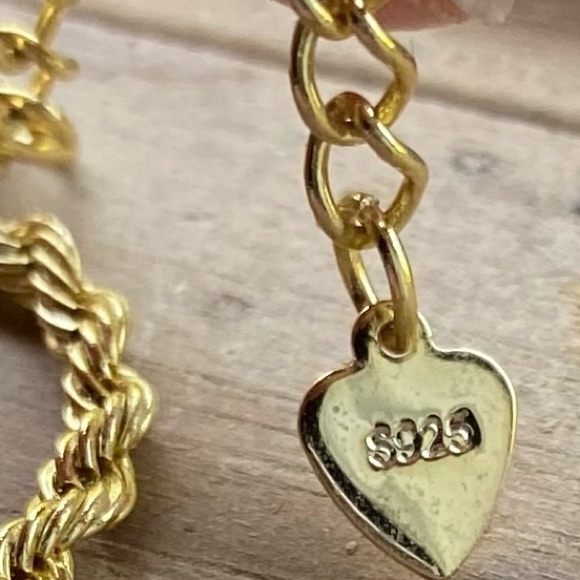 💥S Monogrammed S925 Gold Tone Twist 20” Necklace💥 NIB - Picture 6 of 8